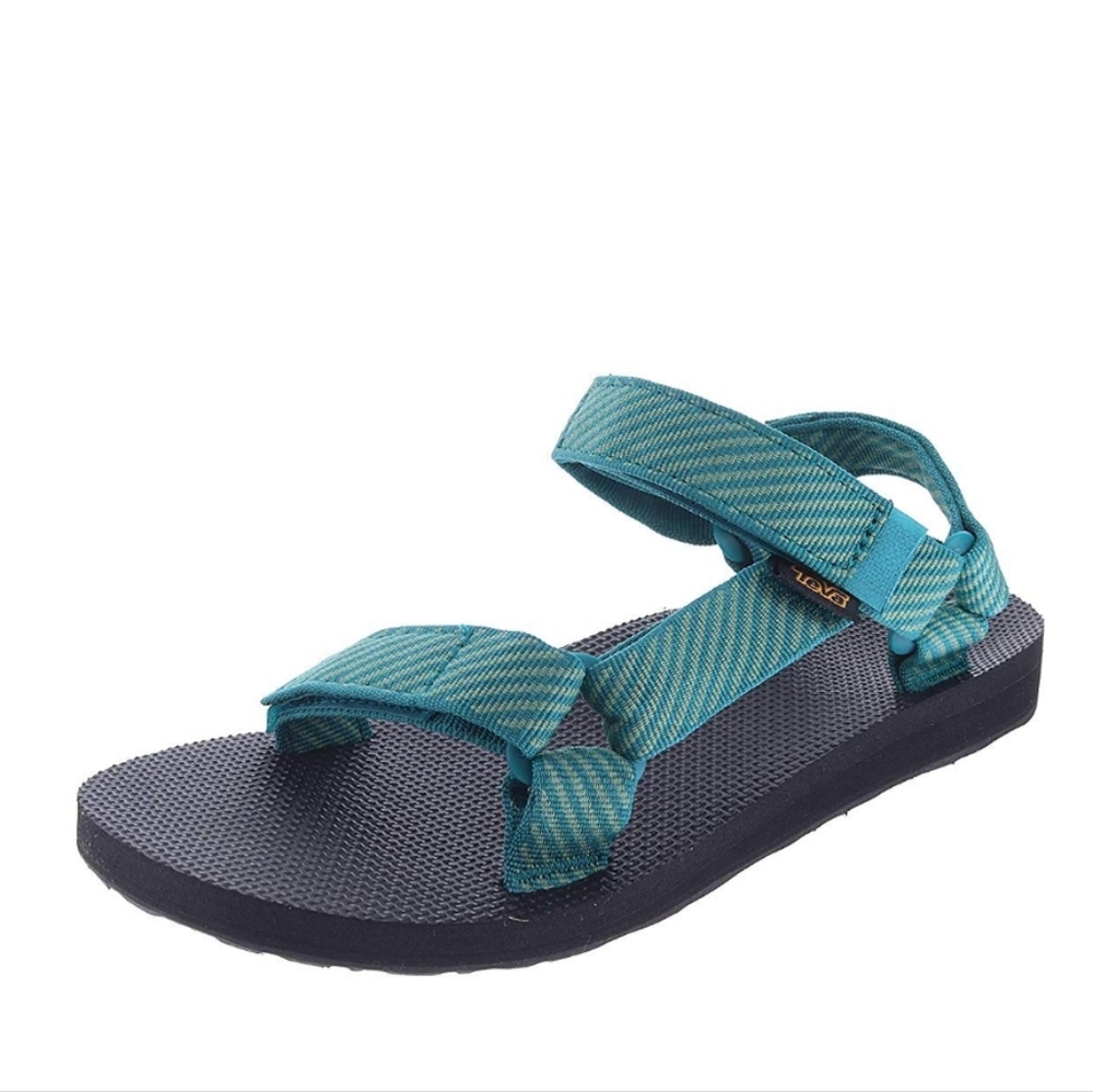 TEVA Women's Original Universal Sandal, Candy Stripe Deep Lake Size 11 - Picture 1 of 10